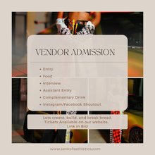 Load image into Gallery viewer, Vender Admission
